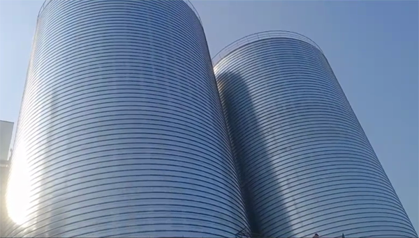 涞水2座混凝土高架卷板仓